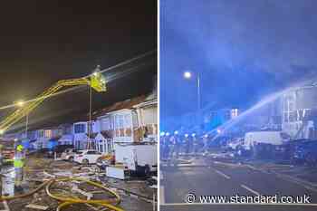 Ilford fire: Firefighters tackle huge blaze at house as explosion rocks street in east London