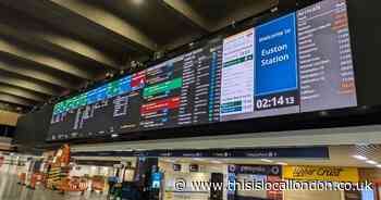 Travel information board to replace adverts at Euston Station