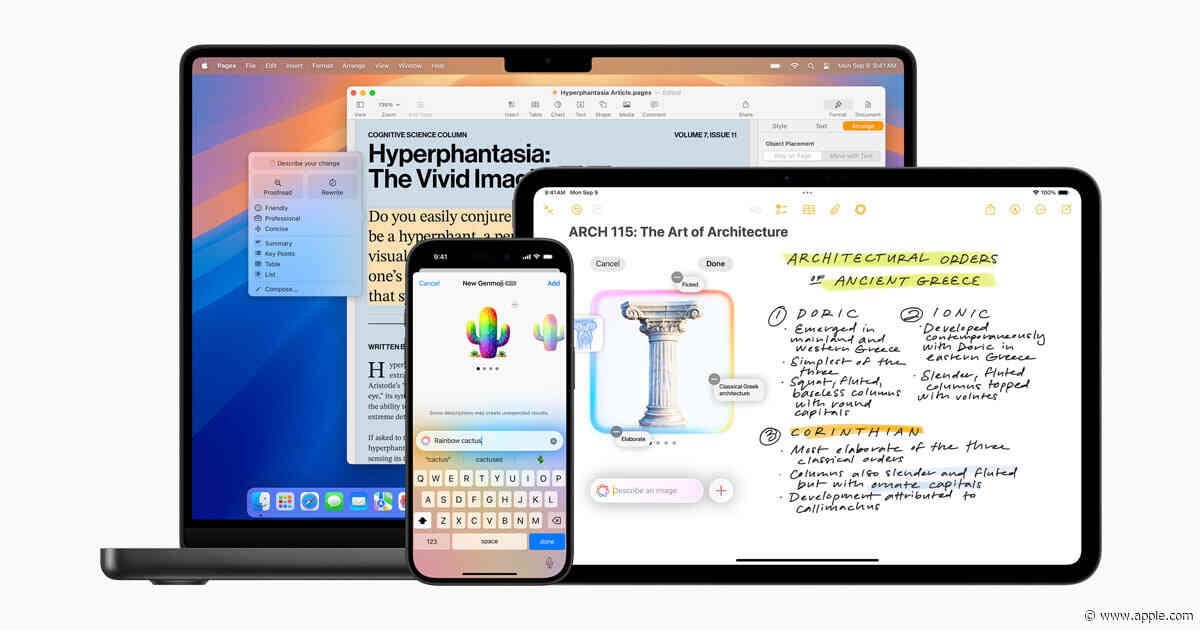 Apple Intelligence now features Image Playground, Genmoji, and more