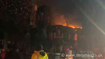 California's iconic Bidwell Mansion is totally destroyed by huge fire