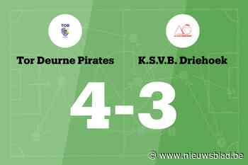 TOR Deurne Pirates houdt SVB Driehoek van overwinning