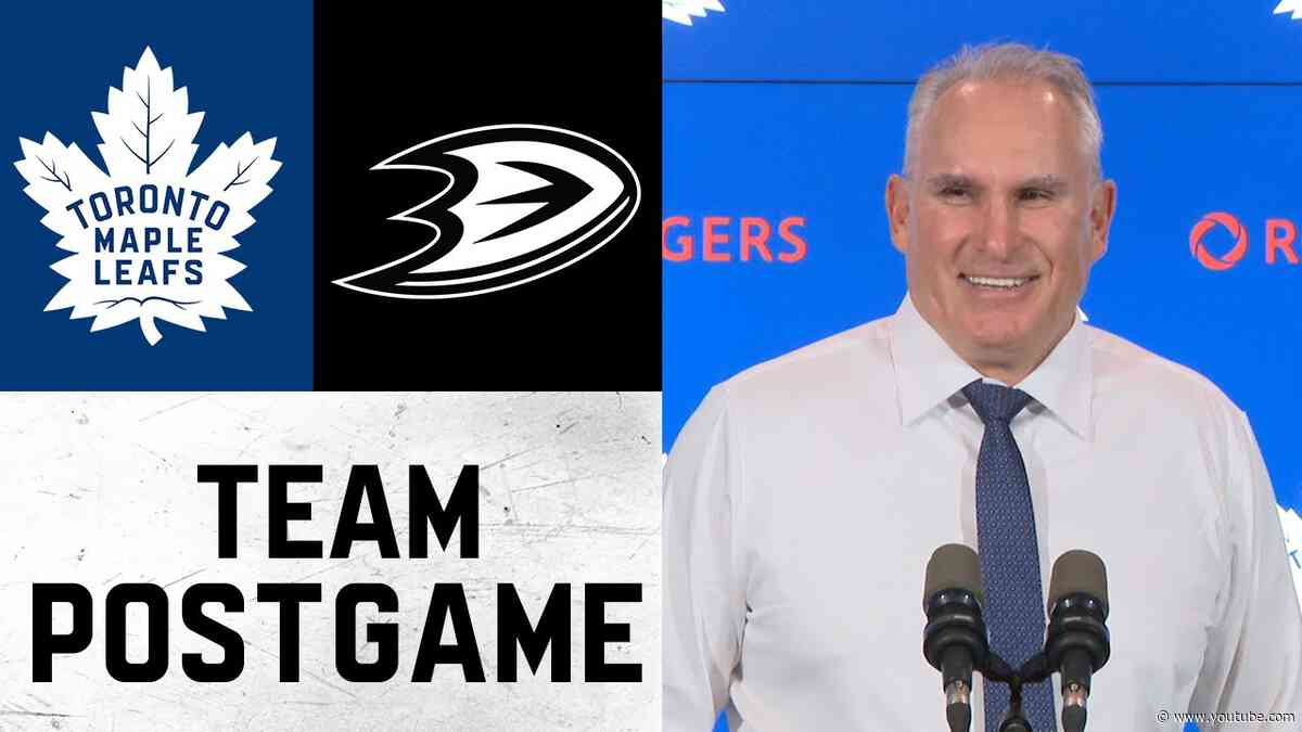 Maple Leafs Media Availability | Postgame vs. Anaheim Ducks | December 12, 2024