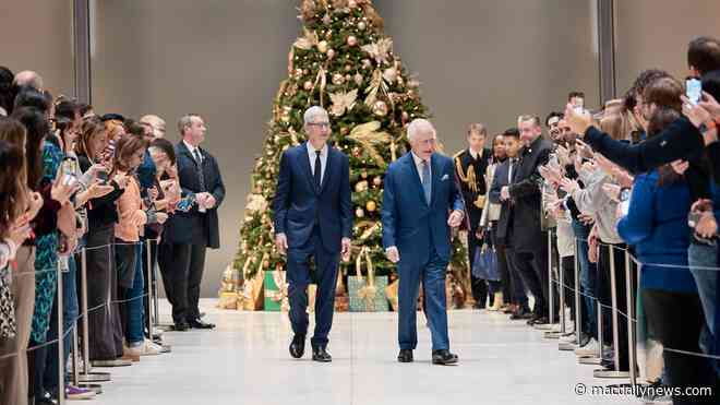 King Charles III visits Apple’s U.K. headquarters