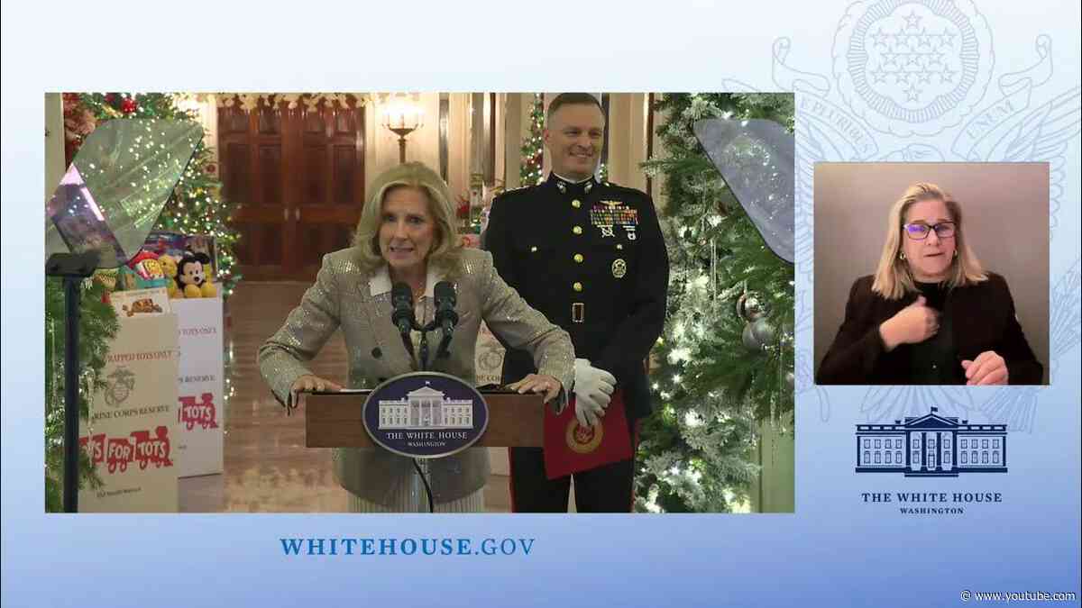 First Lady Jill Biden Hosts a Toys for Tots Event at the White House