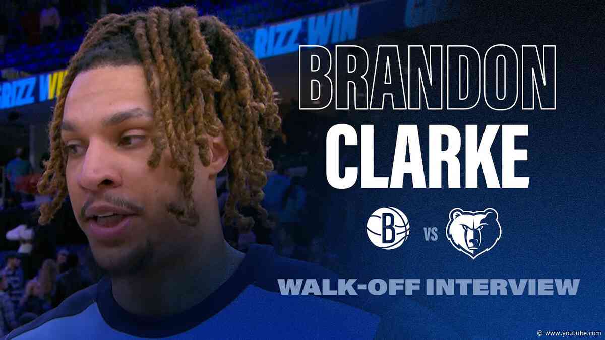 Brandon Clarke Walk Off Interview | Grizzlies vs. Nets