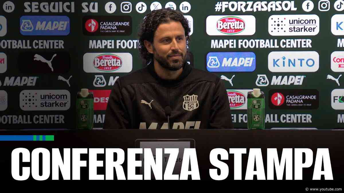 Mister Fabio Grosso prima di Frosinone-Sassuolo