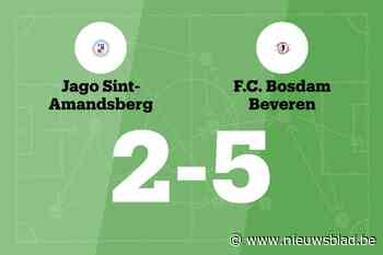 Zeven opeenvolgende overwinningen voor Bosdam Beveren B na 2-5 tegen Jago St.-Amandsberg B