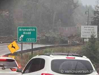 Landslide shuts down traffic in both directions on Sea to Sky Highway