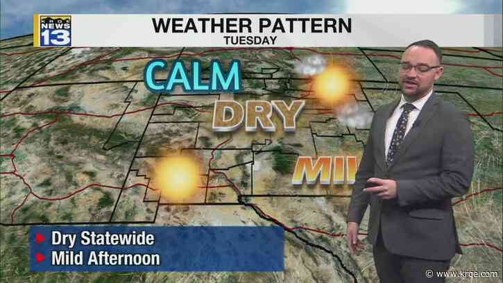 Dry and mild weather continues into next week