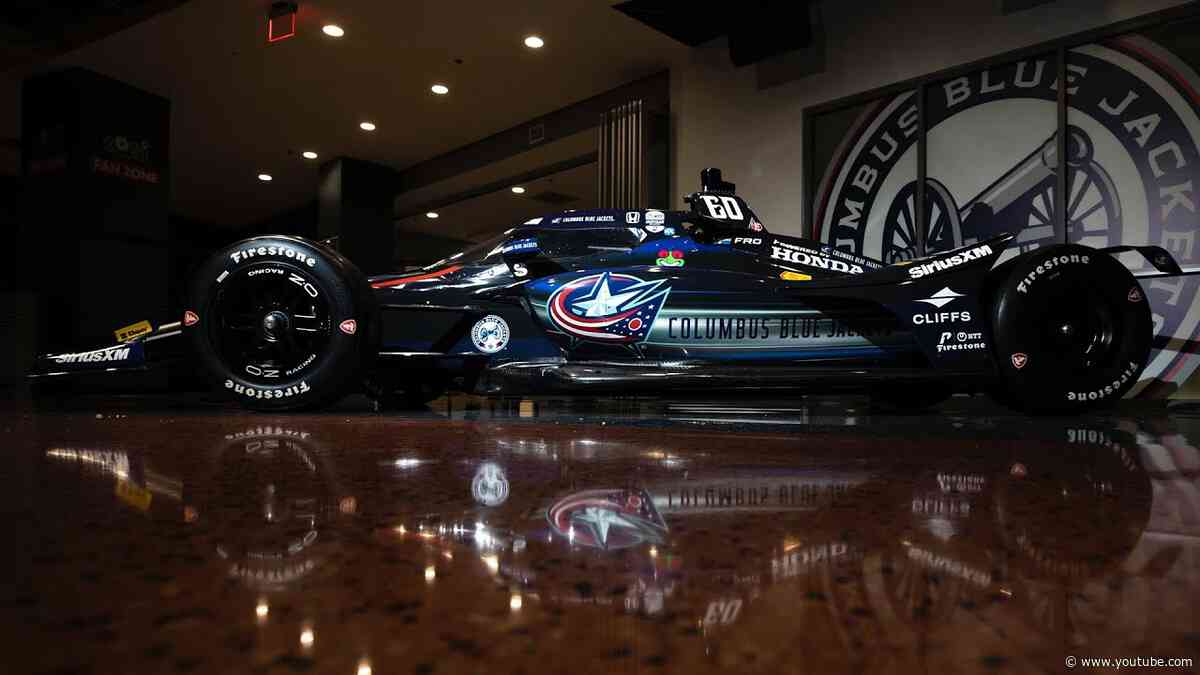 COLUMBUS BLUE JACKETS THEMED INDYCAR!!! 🤝 Meyer Shank Racing 🏁