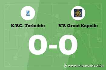 Asse-Terheide en VV Groot Kapelle blijven steken op 0-0