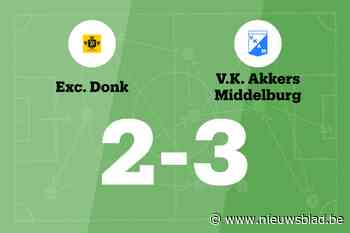 VK Akkers Middelburg wint sensationeel duel tegen Excelsior Donk