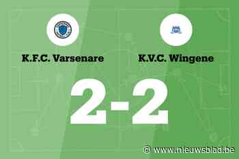 FC Varsenare B deelt thuis de punten met VC Wingene