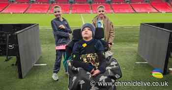 Bedlington lad with complex needs joins brothers for unforgettable trip to Wembley Stadium