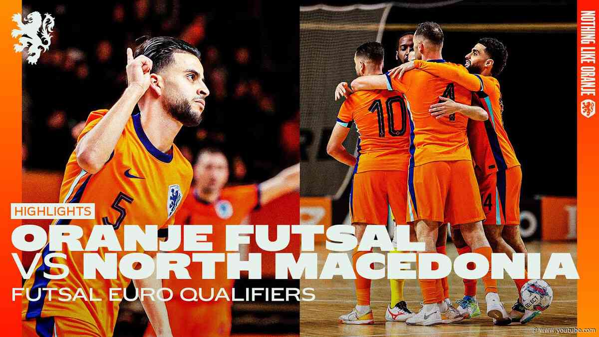 First 3️⃣ points in the bag 🎒| Highlights Oranje Futsal - North Macedonia