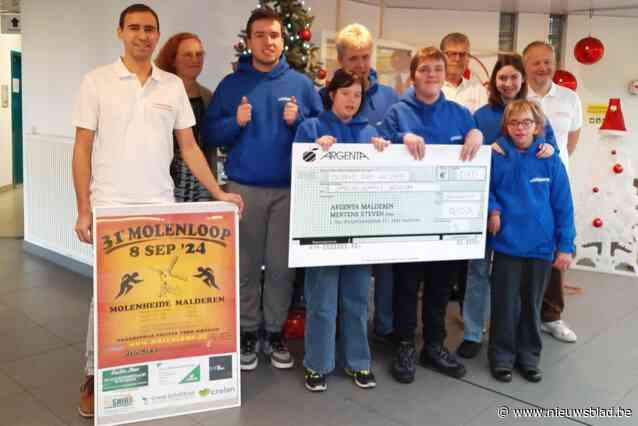 Molenlopers Malderen schenken 1.000 euro aan Special Olympics Belgium