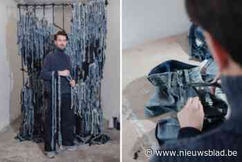 Denimmerk G-Star lanceert kunstcampagne met jeanswaterval van Pulse textielartiest