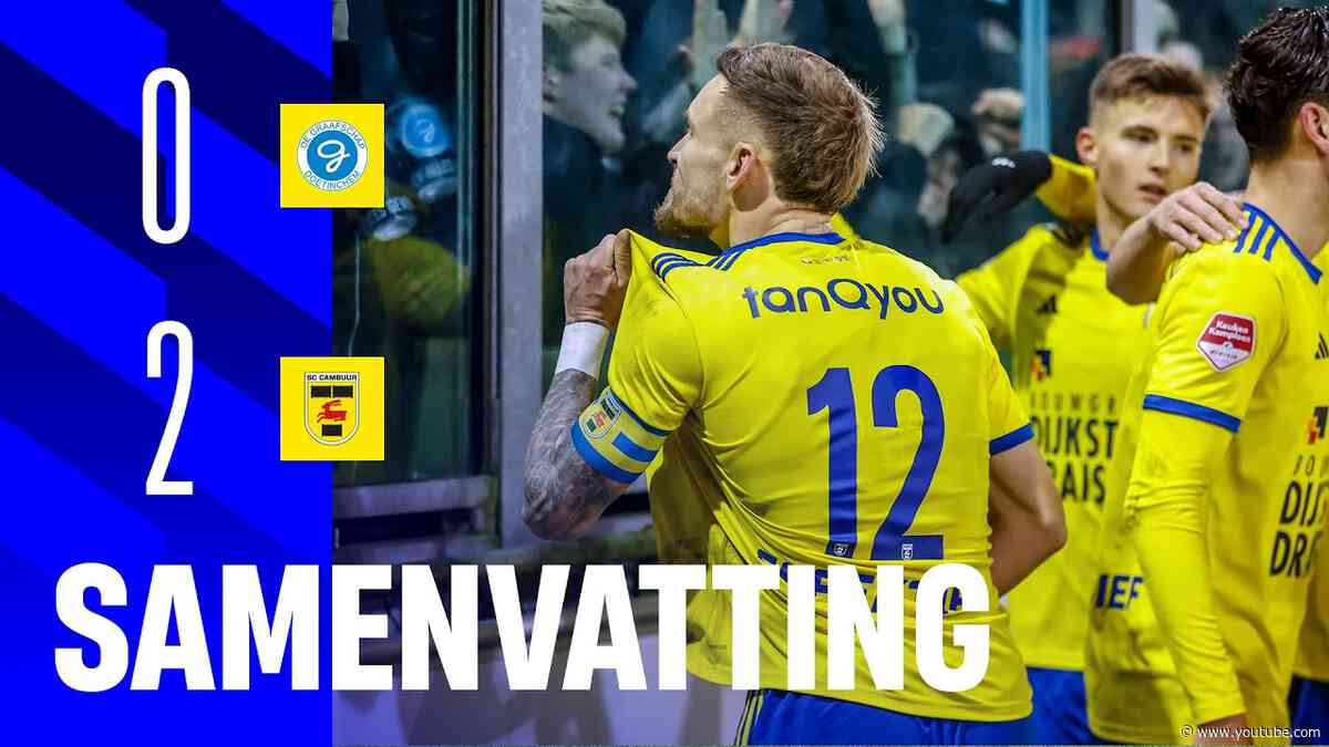 Drie punten! 🌪️ | Samenvatting De Graafschap - SC Cambuur (0-2) 📺