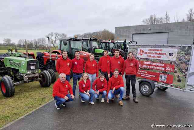 KLJ Meulebeke doet na tien jaar opnieuw gooi naar wereldrecord langste tractorketting voor 100-jarig bestaan