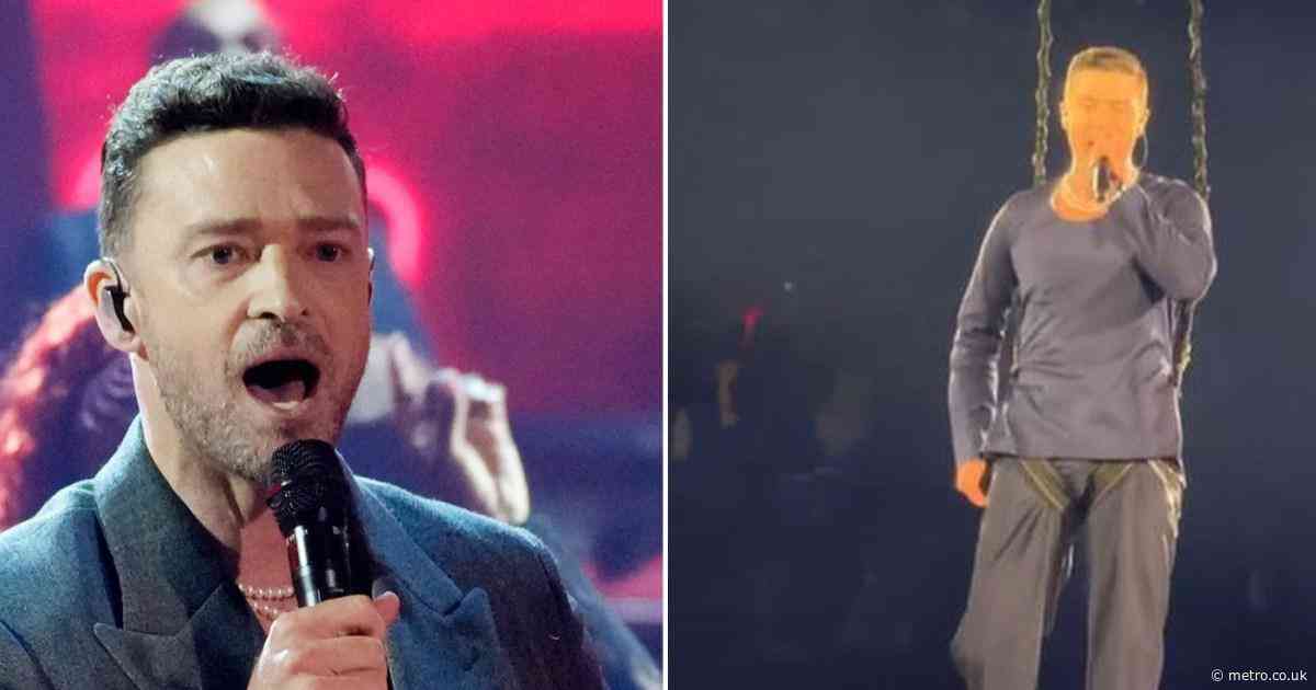 Justin Timberlake goes viral for NSFW wardrobe malfunction during concert