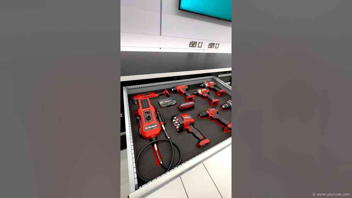 Talk About Satisfying 😍 Check out This Einhell Tool Drawer! 🛠️ #mercedesf1 #f1 #satisfying