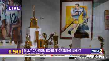 Billy Cannon's daughter showcases the unveiling of the Billy Cannon exhibit at Capitol Park Museum