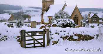 Met Office's White Christmas admission as mercury plummets to -6C amid Arctic chill