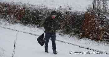 UK weather: Maps show where Brits will see snow this week as temperatures plummet