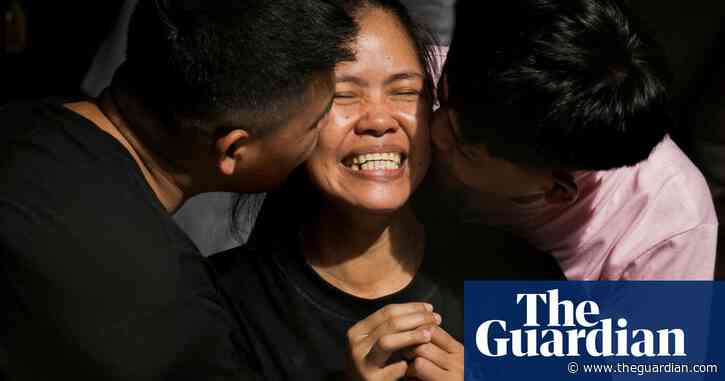 ‘A living hero’: Philippines welcomes back death row survivor Mary Jane Veloso