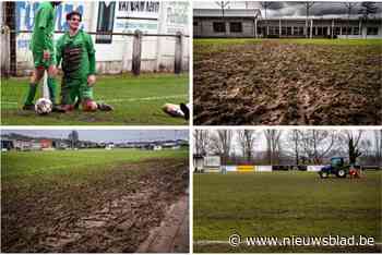 Ook voor de greenkeepers komt de winterstop meer dan gelegen, dit zijn de grootste modderpoelen uit Vlaams-Brabant