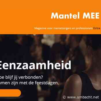 Nieuwe editie 'MantelMEE' Magazine voor mantelzorgers en professionals uit