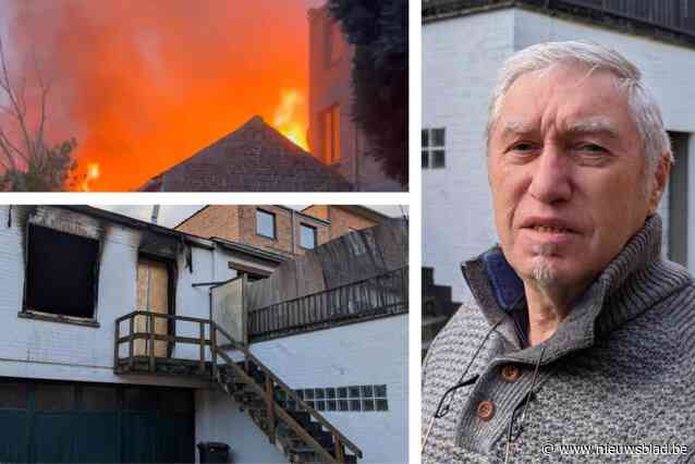 Yvan (73) bleef na verwoestende brand in aangrenzende woning en ondanks CO-gevaar gewoon thuis: “Ik wou er zijn voor mijn katten”