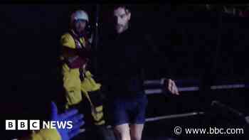 Jordan North rescued from River Thames after saving dog