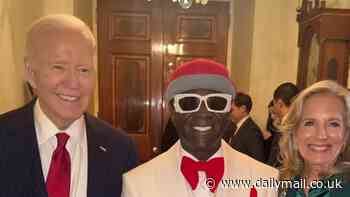 Hunter Biden parties with hip hop legend Flavor Flav at Joe and Jill's White House bash