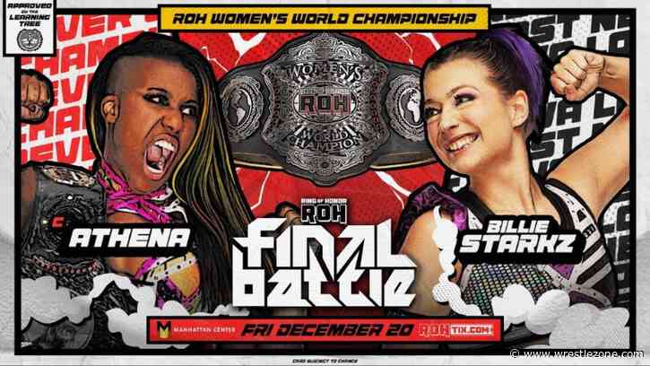 ROH Women’s World Title Match To Main Event ROH Final Battle