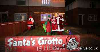 Blyth family create Santa's grotto in living room as some families 'can't afford' visit to Father Christmas