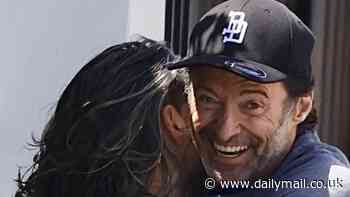 Hugh Jackman embraces a woman in Sydney as his rumoured girlfriend Sutton Foster goes to a Pilates class in LA