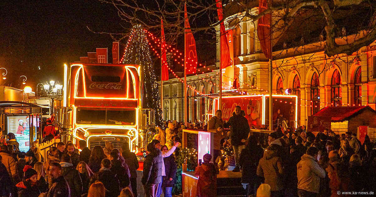 Coca-Cola-Trucks sorgen in Baden-Baden für Verkehrschaos