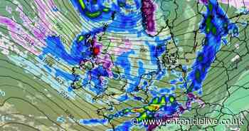 Weather map shows North East snow this weekend as 'wintry showers' to blanket region