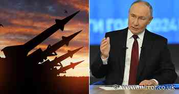 Vladimir Putin issues chilling 7 word threat to West as he's pressed about nuclear arsenal