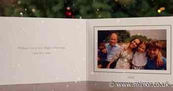 Kate Middleton and Prince William share Christmas card photo with moving message