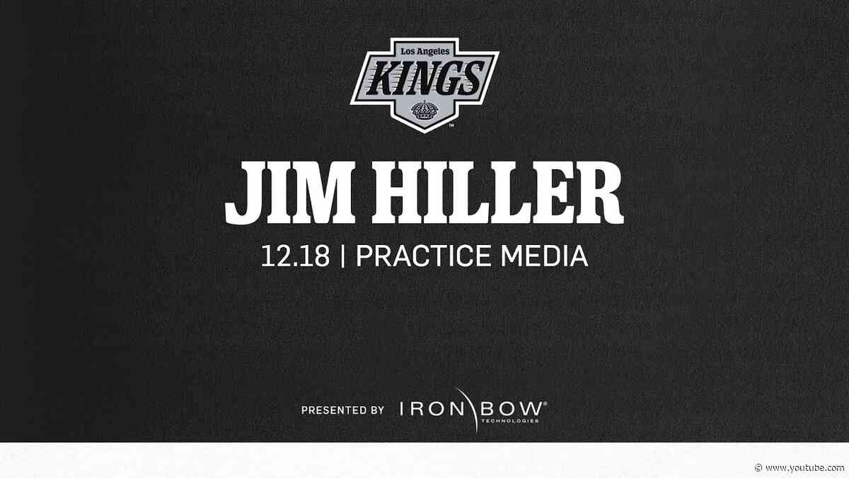 Head Coach Jim Hiller | 12.18 LA Kings Practice in Philadelphia ahead of Flyers Game