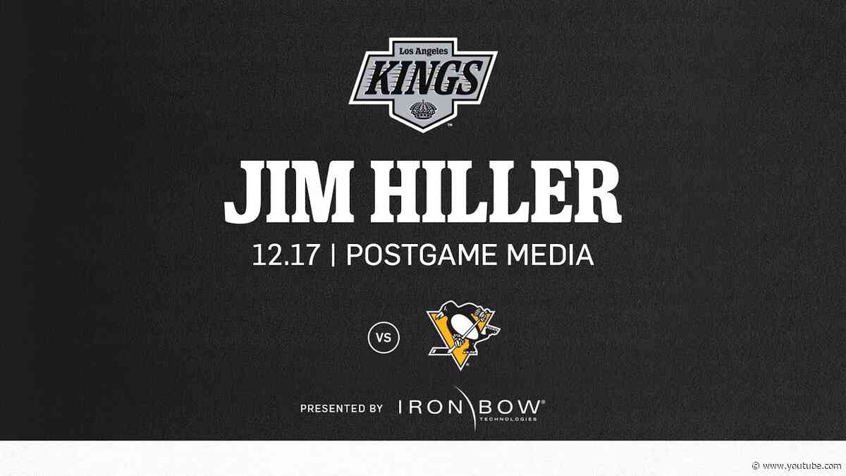 Head Coach Jim Hiller | 12.17 LA Kings lose to Pittsburgh Penguins in Overtime