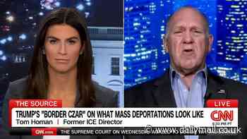 CNN's Kaitlan Collins feuds with Trump border czar Tom Homan on deportation program