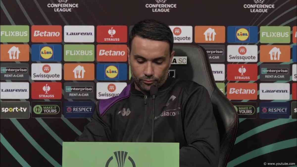 Verso Vitoria - Fiorentina: conferenza stampa Conference League