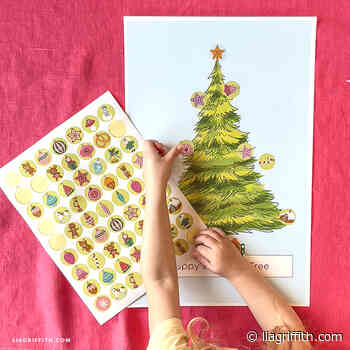 Free Printable Kid’s Christmas Tree Stickers