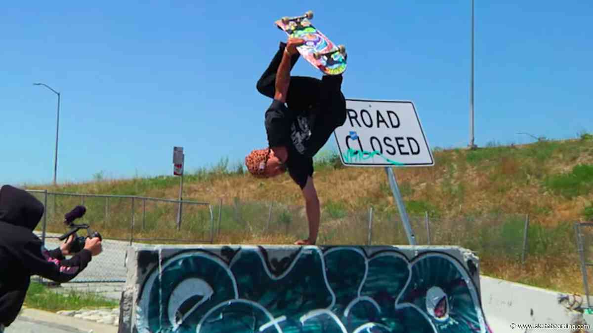 Watch: Erick Winkowski Unleashes His Unique Bag of Tricks on the Compton Street Quarter Pipe