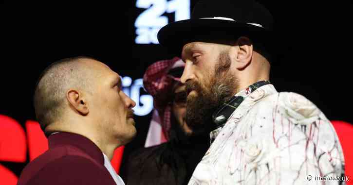 Tyson Fury and Oleksandr Usyk have 10-minute stare down ‘in cul-de-sac of their own emotions’