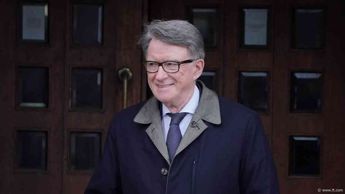 Lord Peter Mandelson to be UK’s next ambassador to US