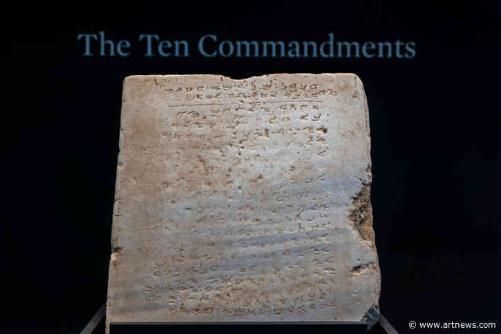 The Oldest-Known Ten Commandments Tablet Sells at Sotheby’s for $5 M.